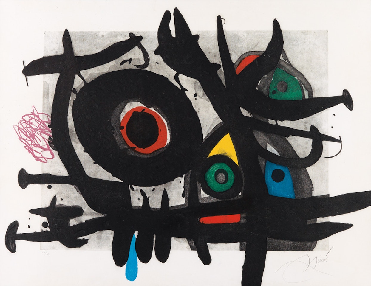 L'oiseau Destructeur by Joan Miró