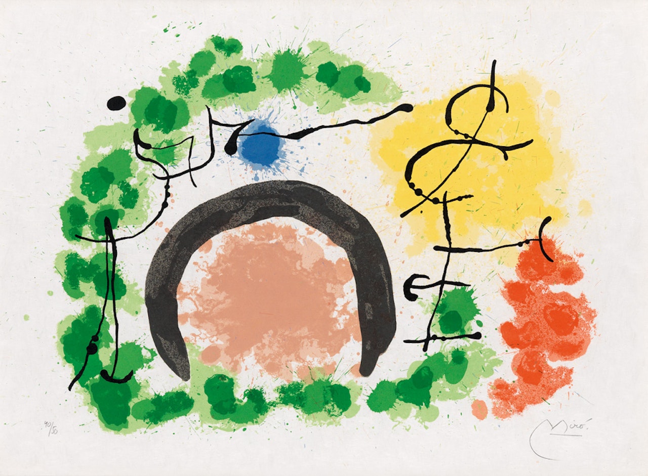 Le Lézard Aux Plumes D'or by Joan Miró