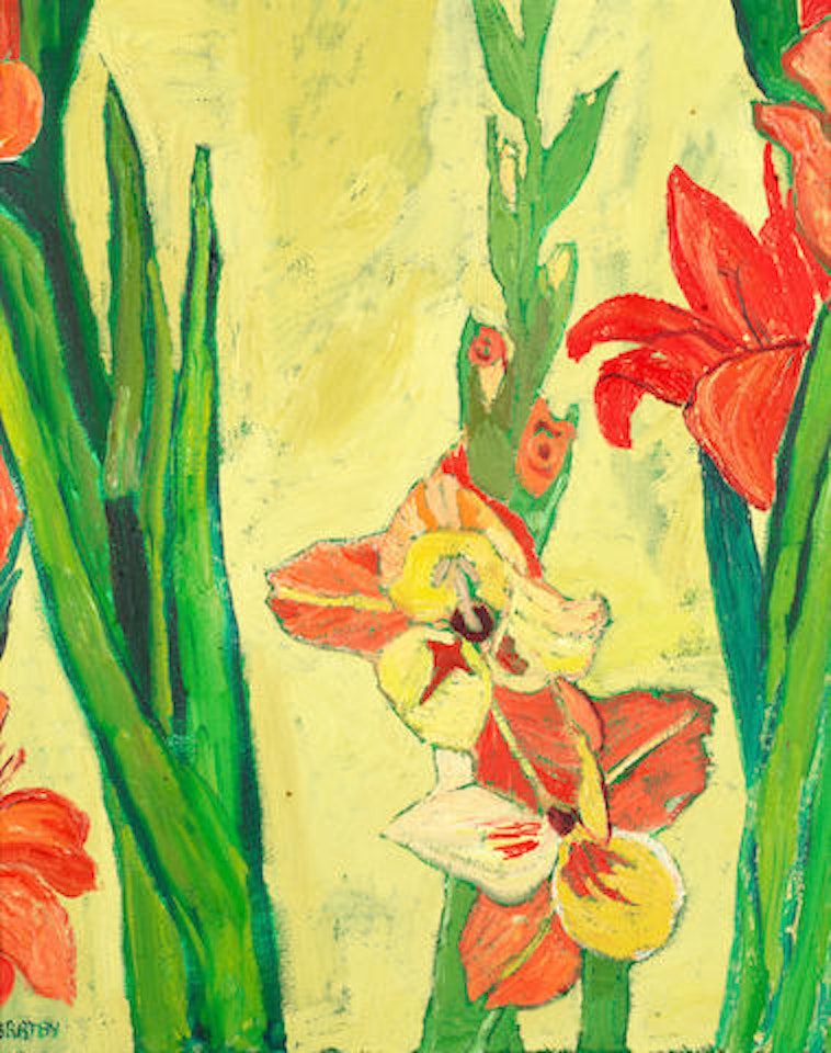 Gladioli by John Bratby