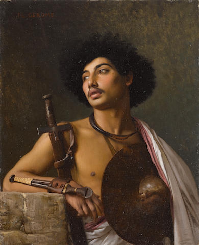 A Bischari warrior by Jean Léon Gérome