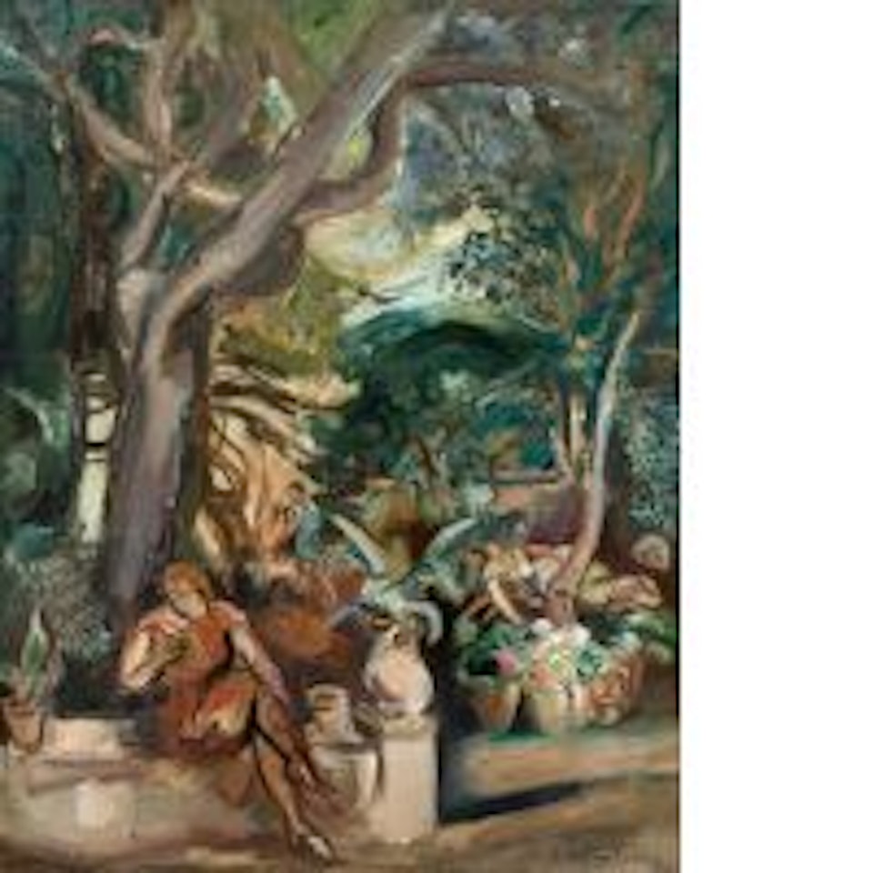 The gardens (the red woman) by Othon Friesz