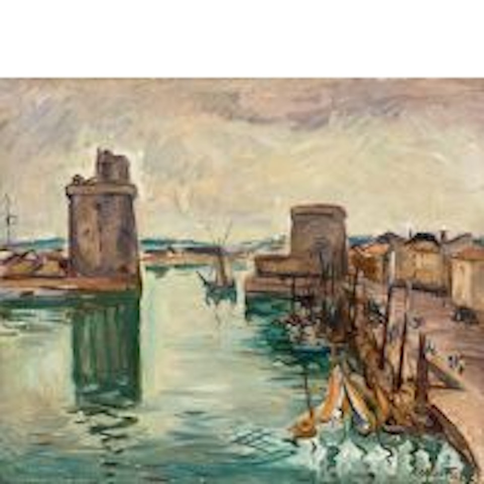 The port of La Rochelle by Othon Friesz