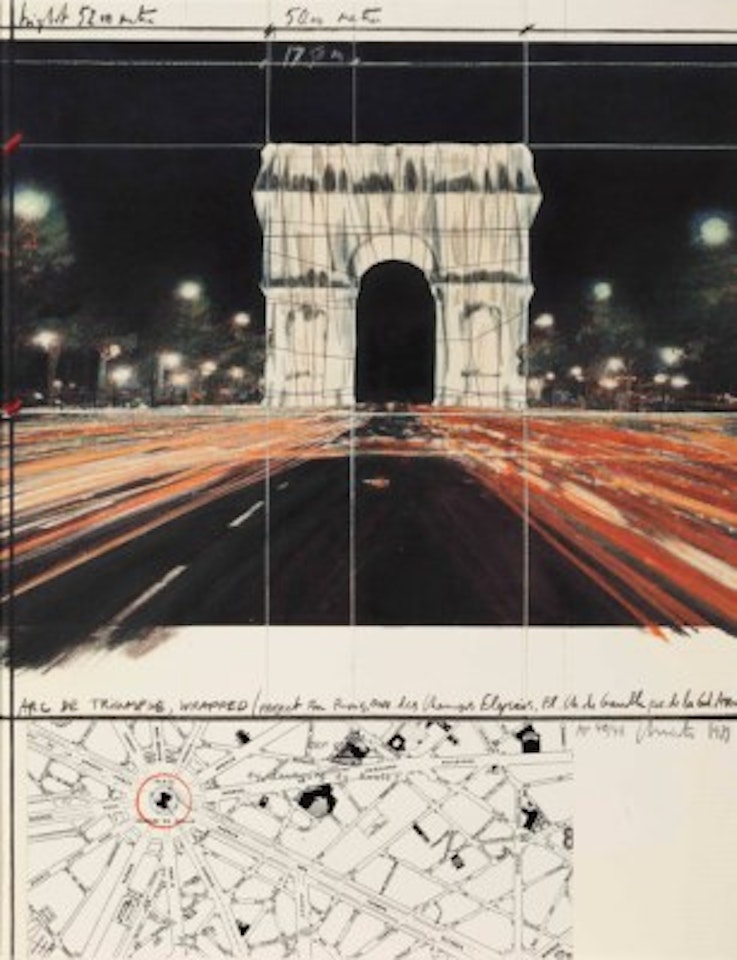 Arc de Triomphe, Wrapped, Project for Paris by Christo