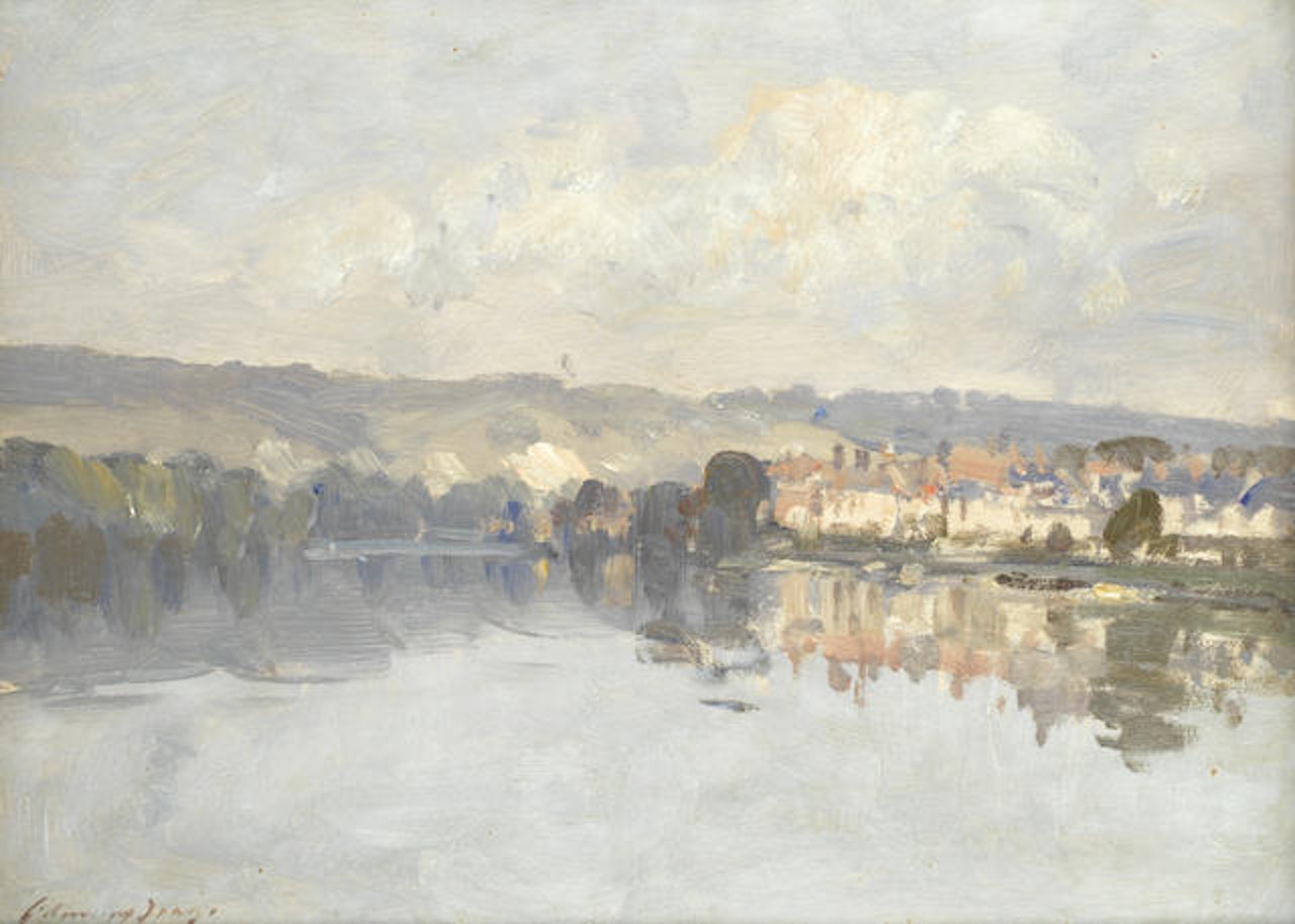 Late evening, Poses by Edward Seago