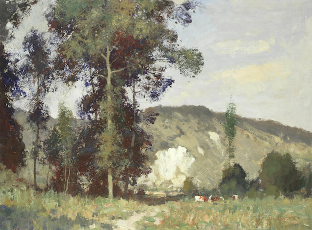 The Chalk Pit, Amfreville, Normandy by Edward Seago