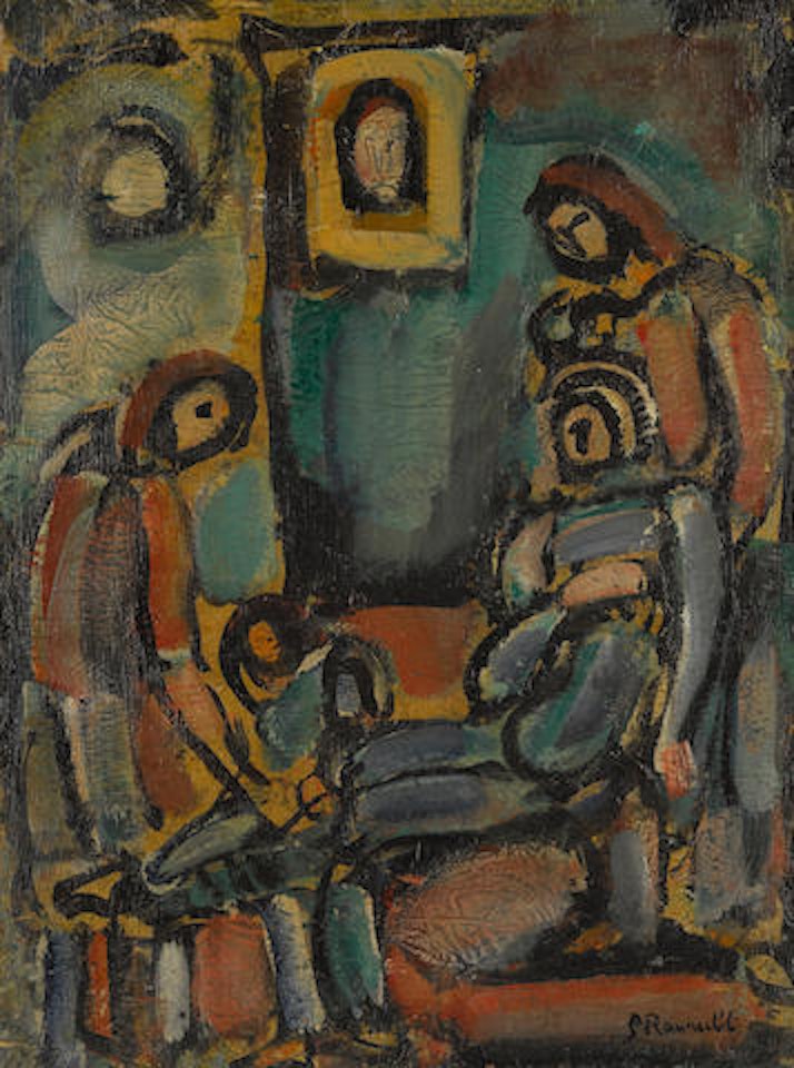 Le juste, comme le bois de santal, parfume la hache qui le frappe by Georges Rouault