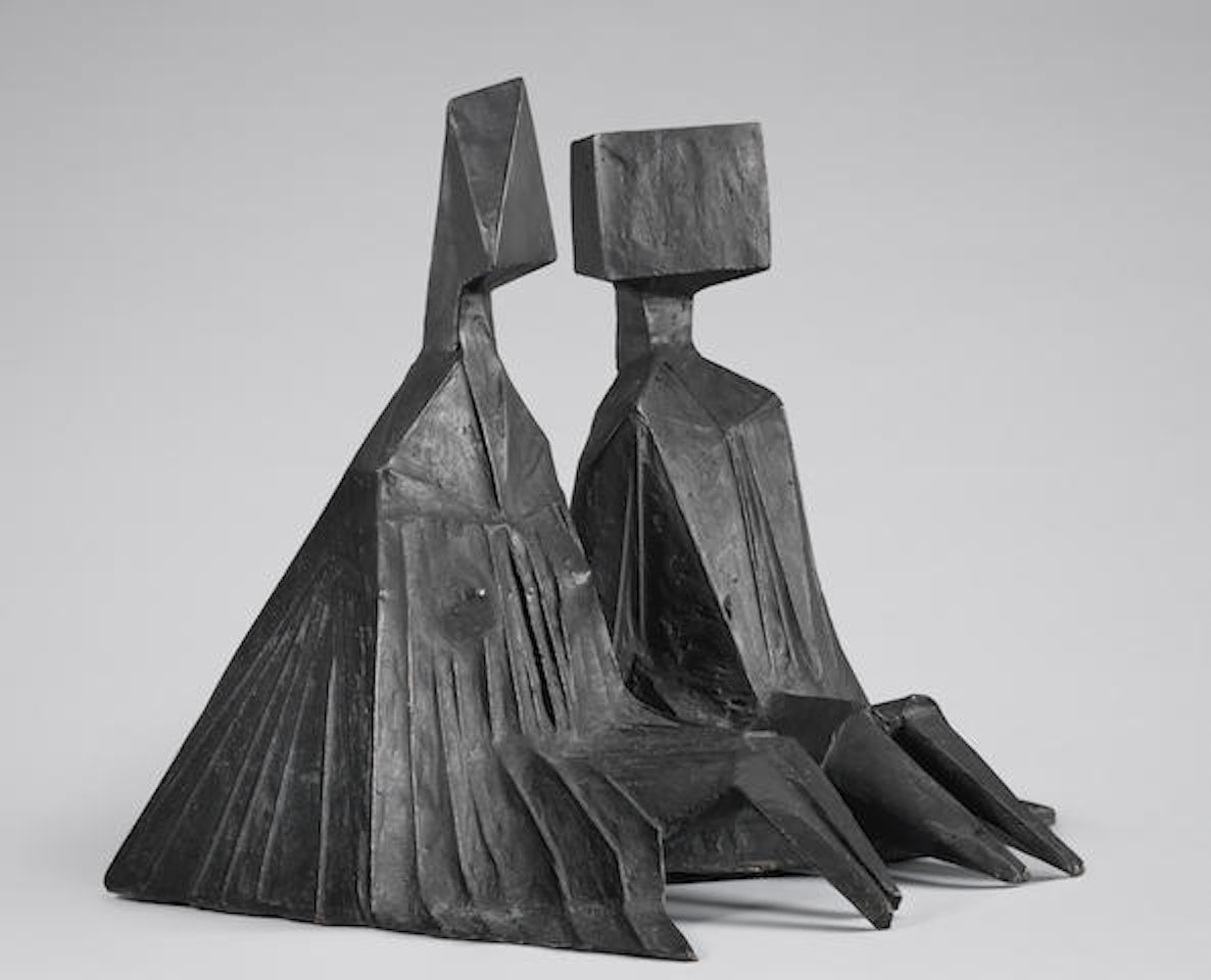 Pair of Sitting Figures I by Lynn Chadwick