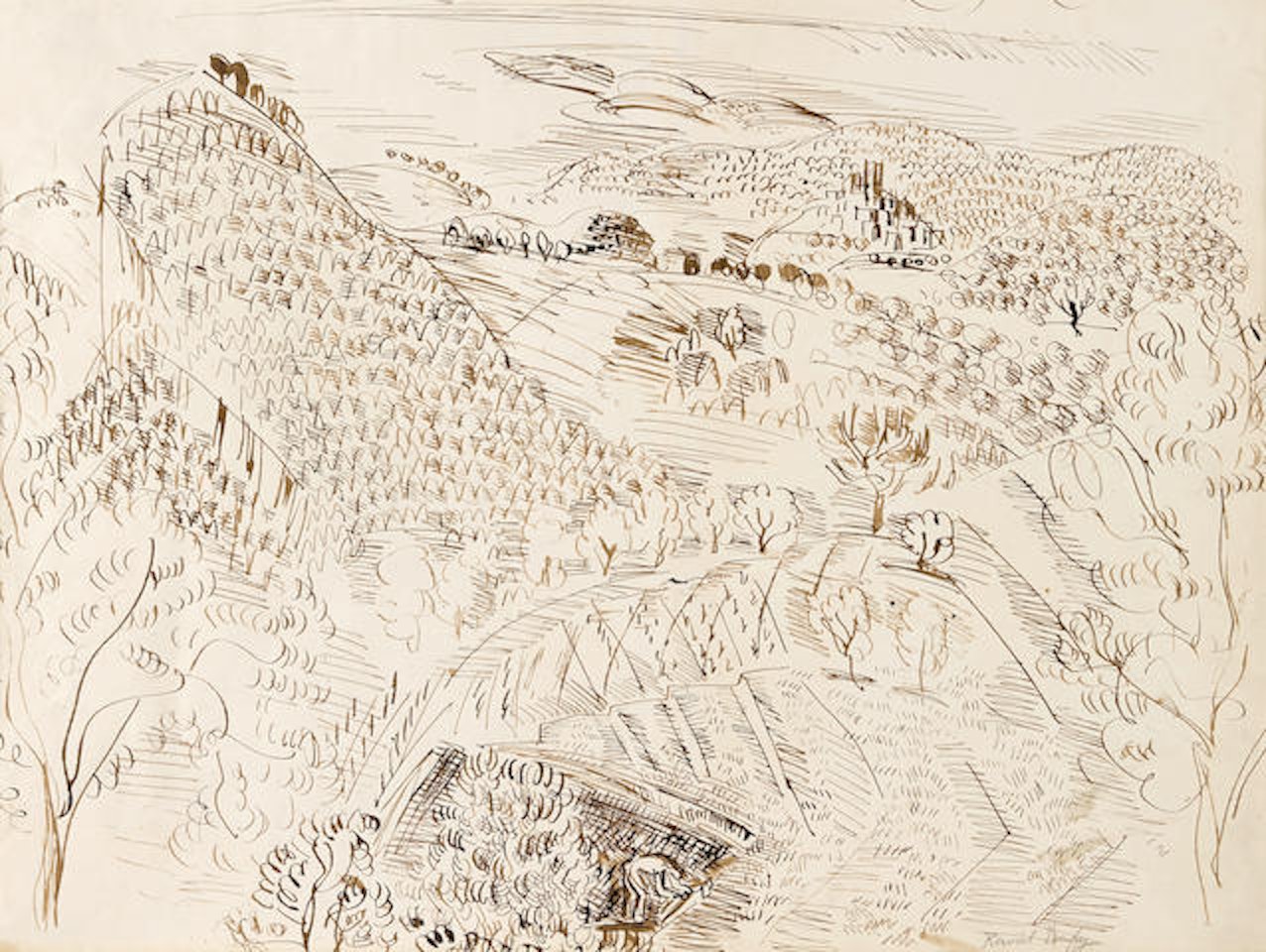 Paysage de Vence by Raoul Dufy
