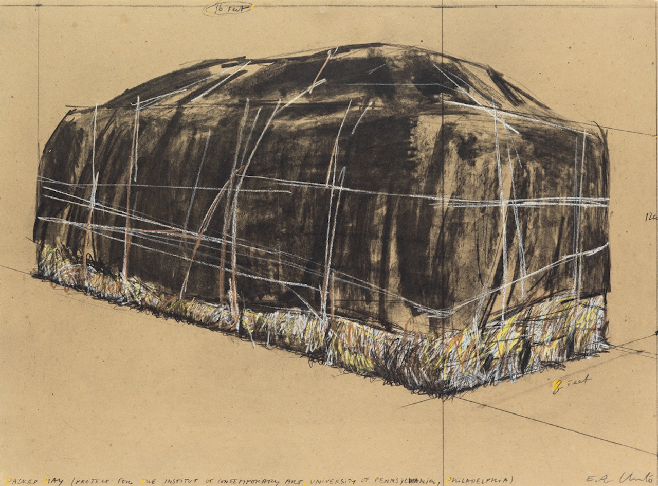 Packed Hay, Project For The Institute Of Contemporary Art, Philadelphia by Christo