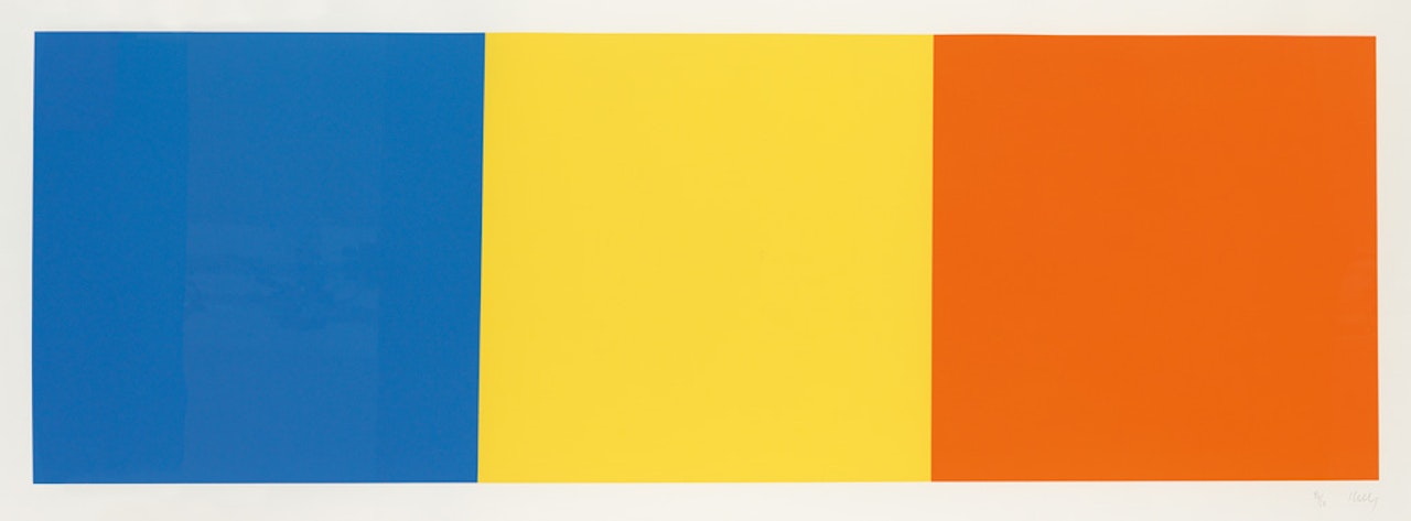Blue, Yellow And Red Squares by Ellsworth Kelly