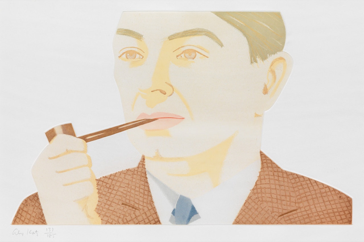 Man With Pipe by Alex Katz