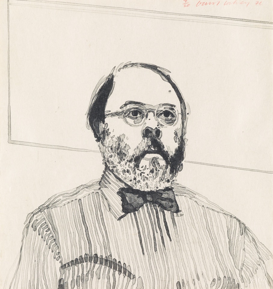 Henry In His Office by David Hockney