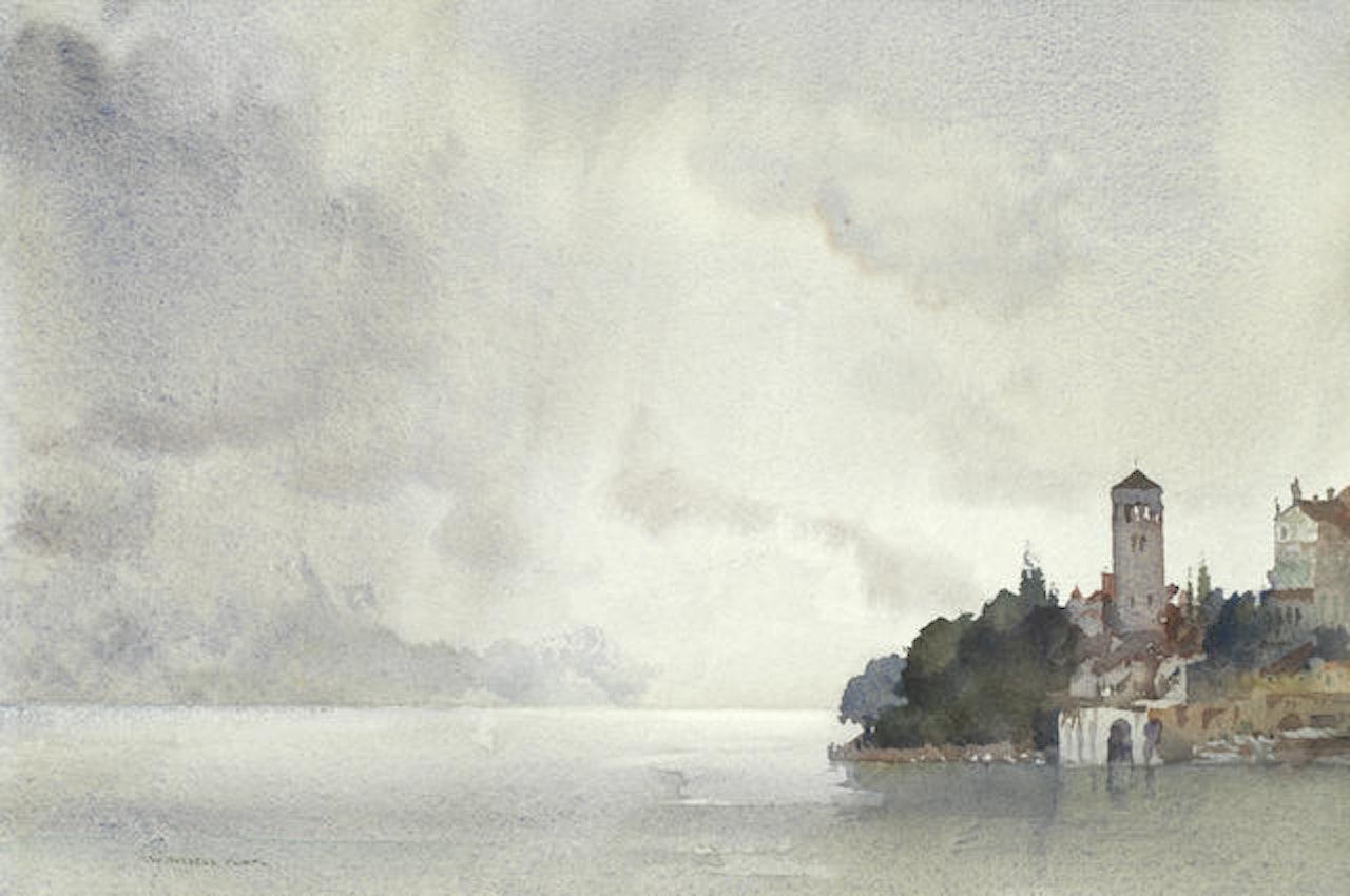 The Island Campanile, Orta' by William Russell Flint
