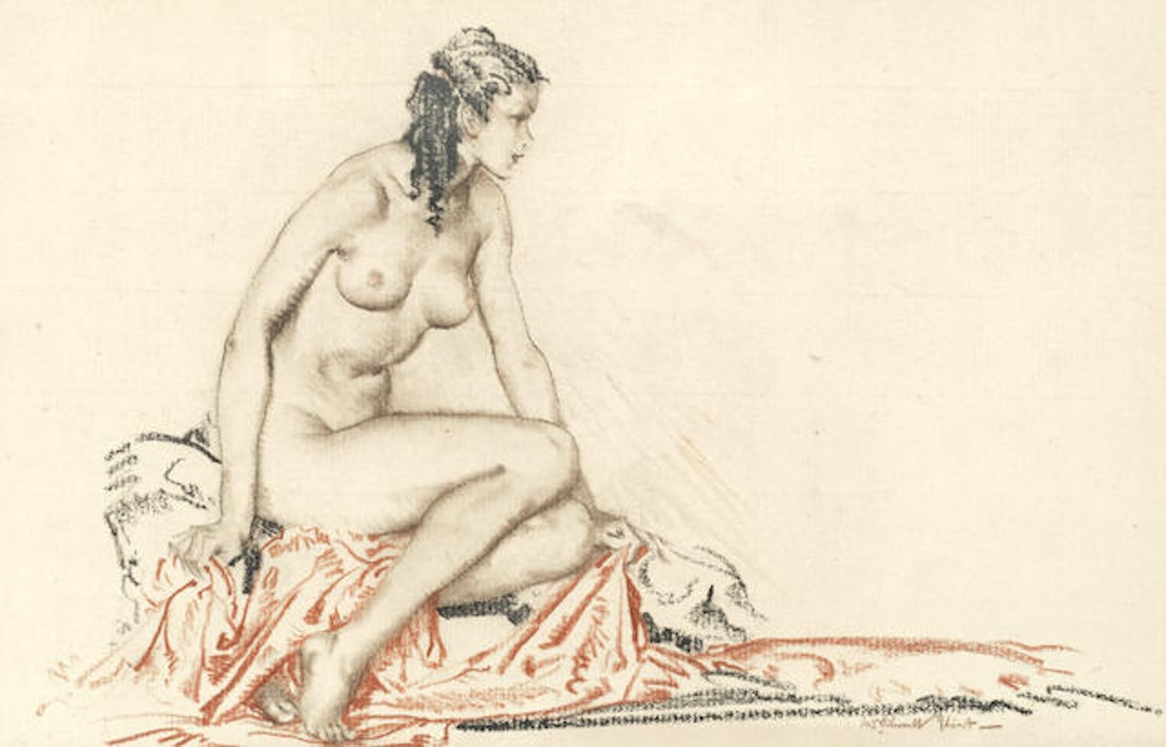 Seated nude by William Russell Flint