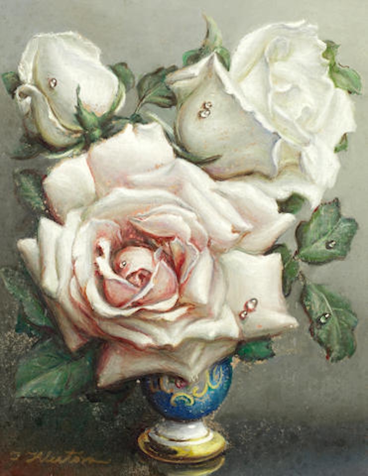 White roses by Irene Klestova