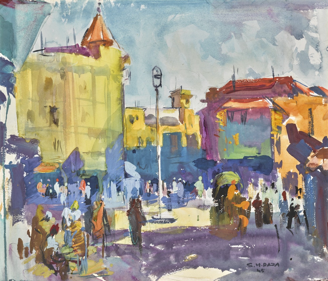 UNTITLED (PRINCESS STREET, BOMBAY) by Sayed Haider Raza