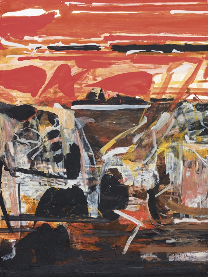 UNTITLED (RED); UNTITLED (WHITE AND YELLOW); UNTITLED (GREEN) by Sayed Haider Raza