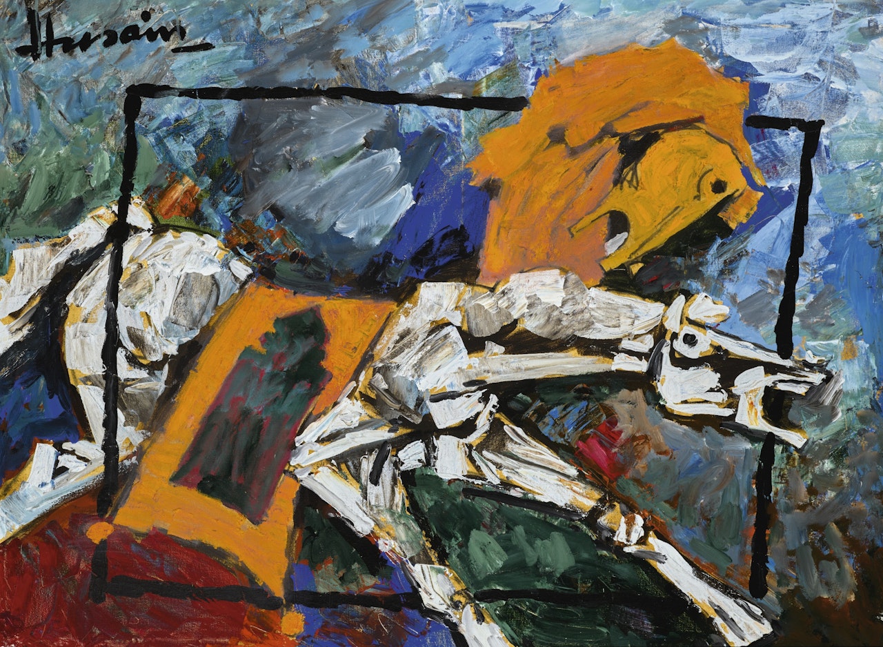 UNTITLED (HORSE) by M.F. Husain