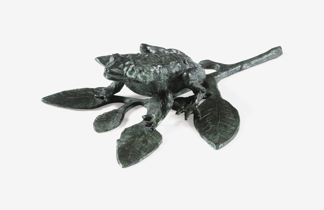 CRAPAUD SUR FEUILLE by Diego Giacometti