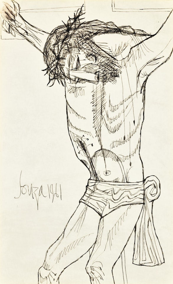 UNTITLED (CHRIST ON THE CROSS) by Francis Newton Souza