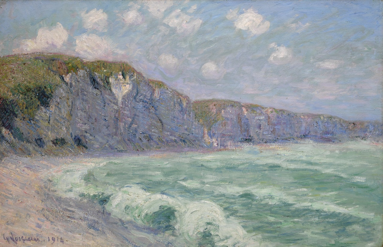 LES FALAISES DE FÉCAMP by Gustave Loiseau