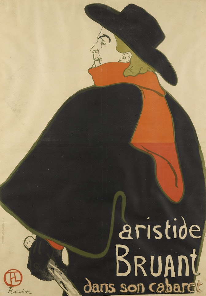 ARISTIDE BRUANT, DANS SON CABARET (D. 348; ADR. 12; W. P9.C) by Henri de Toulouse-Lautrec