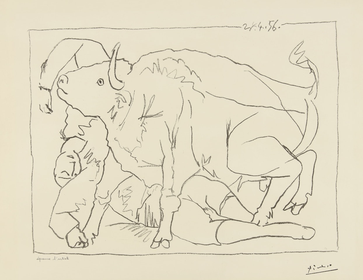 LE TORERO BLESSÉ (B. 799; M. 276) by Pablo Picasso