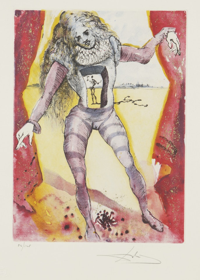 HAMLET (M. & L. 607-616; F. 73-2 A-J) by Salvador Dali