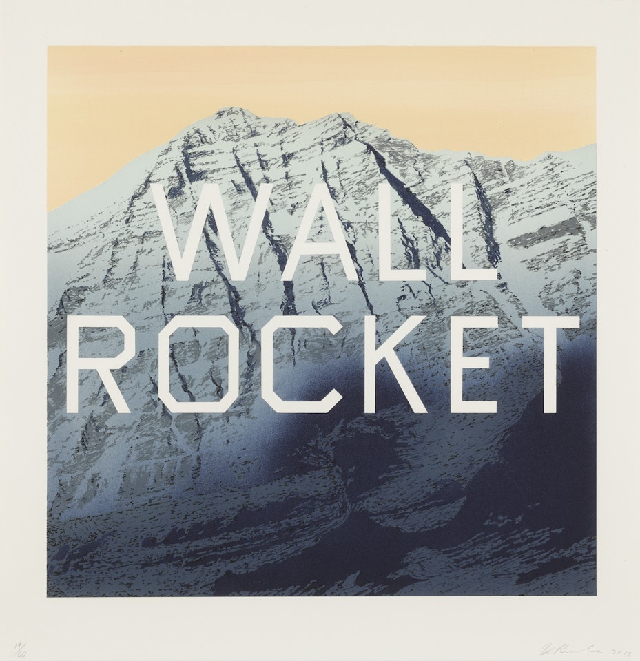 WALL ROCKET by Ed Ruscha