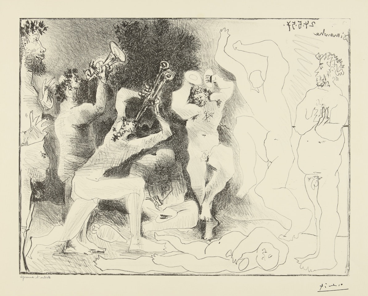 LA DANSE DES FAUNES (B. 830; M. 291) by Pablo Picasso