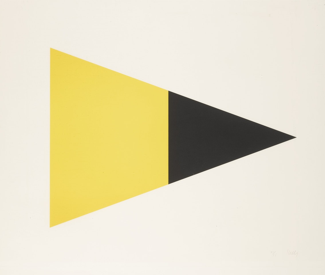 BLACK BROWN; AND BLACK YELLOW (A. 79 AND 83) by Ellsworth Kelly