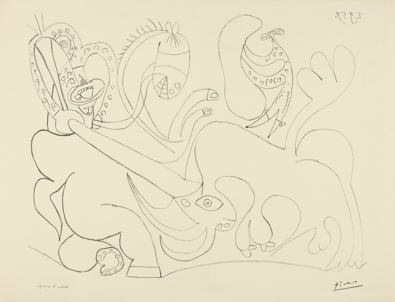 LA PIQUE. I (B. 898; M. 324) by Pablo Picasso