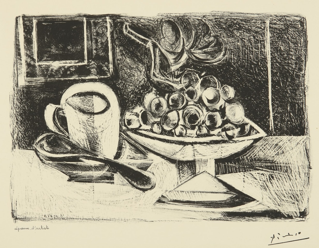 NATURE MORTE AU COMPOTIER (B. 379; M. 6) by Pablo Picasso