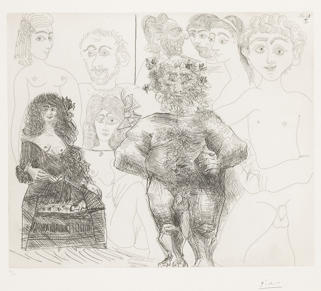 SEXE À L'ANCIENNE ET À LA MODERNE (B. 1631; BA. 1615) by Pablo Picasso