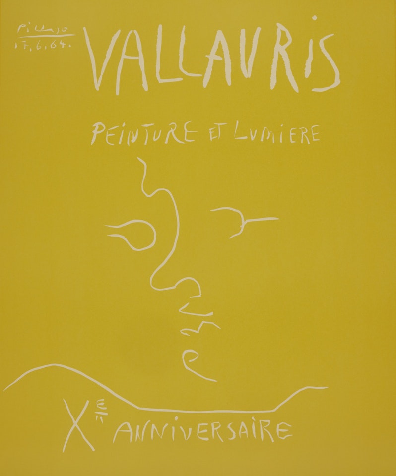 VALLAURIS. PEINTURE ET LUMIÈRE. X E ANNIVERSAIRE (B. 1850; BA. 1353) by Pablo Picasso