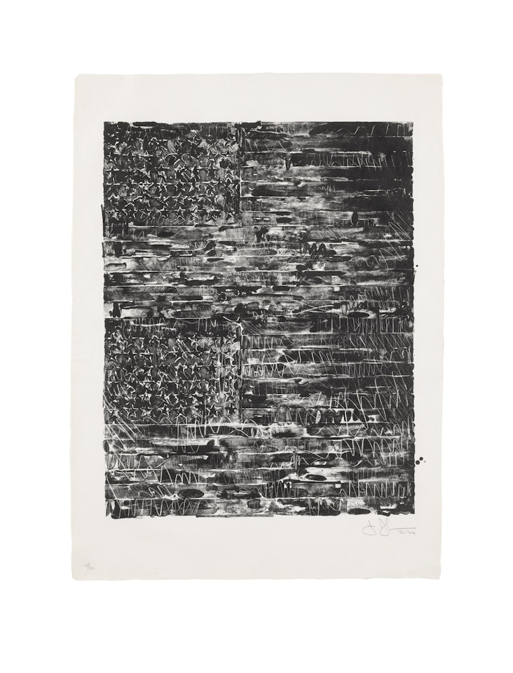TWO FLAGS (ULAE 121) by Jasper Johns