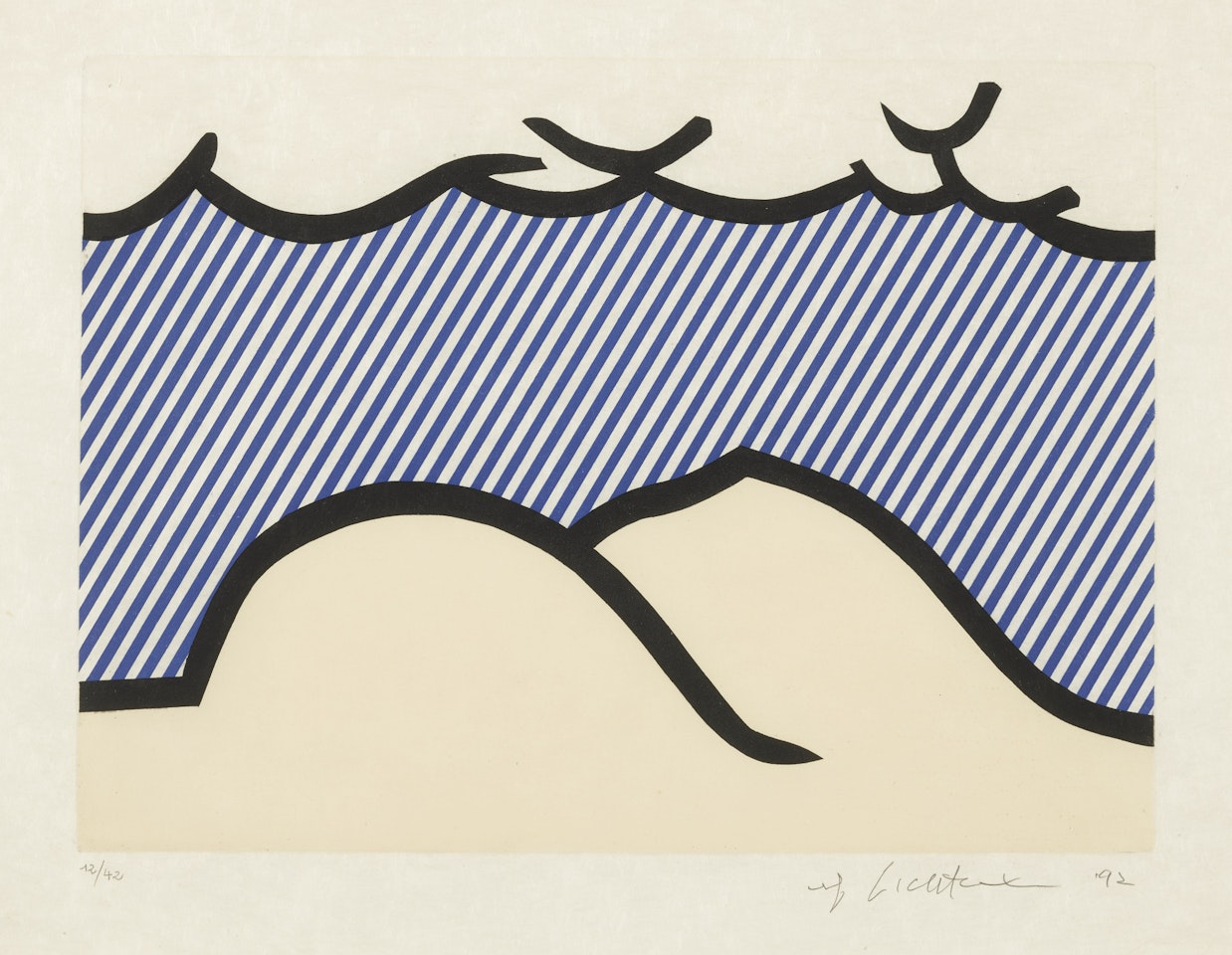 ILLUSTRATION FOR "DE DENVER AU MONTANA, DÉPART 27 MAI 1972" (I) (C. 275) by Roy Lichtenstein