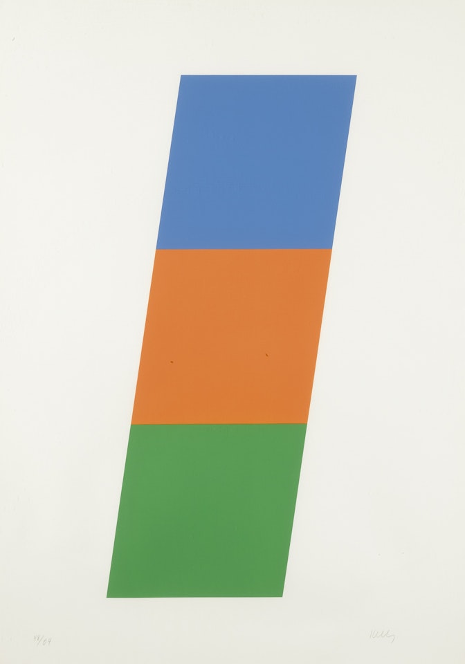 BLUE RED-ORANGE GREEN (AXSOM 75) by Ellsworth Kelly