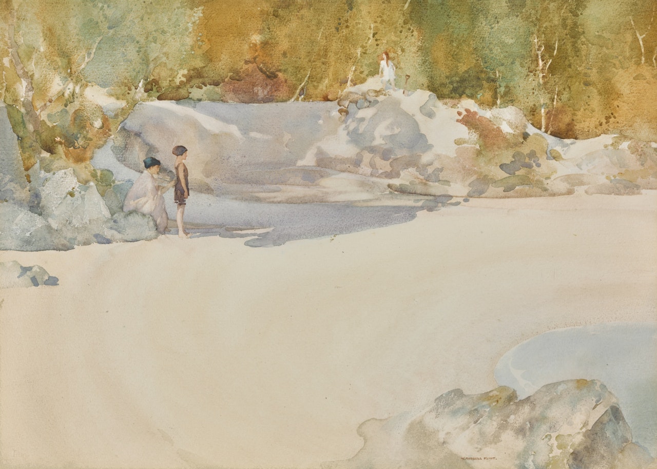 A WHITE BEACH, MORAR by William Russell Flint
