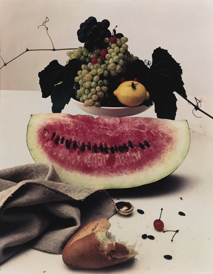 STILL LIFE WITH WATERMELON , NEW YORK, 1947 by Irving Penn