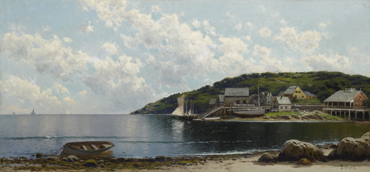 A SUMMER DAY AT THE SEASHORE, NEW ENGLAND by Alfred Thompson Bricher