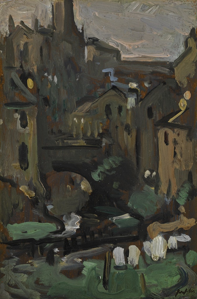 DEAN VILLAGE, EDINBURGH by Samuel John Peploe