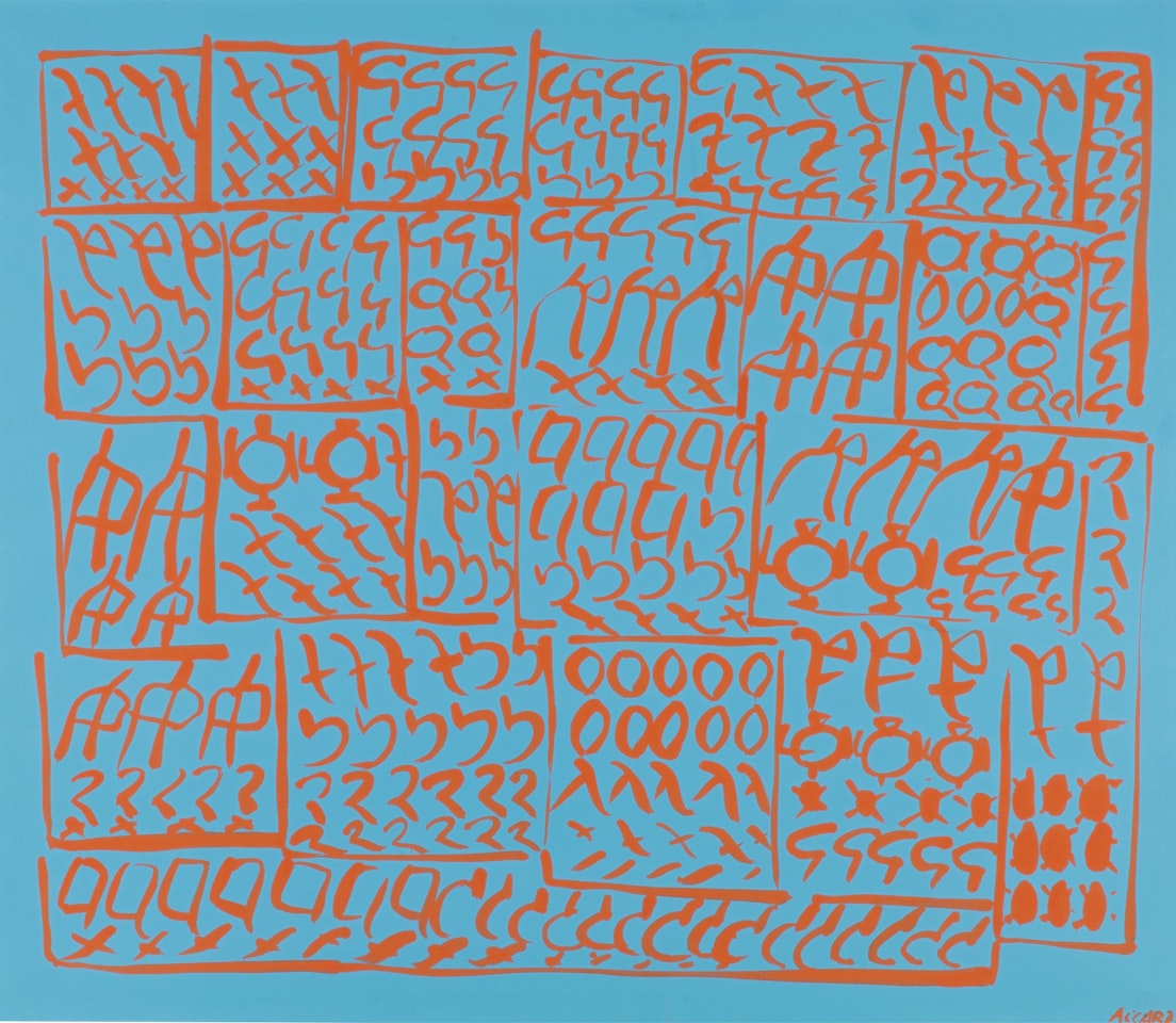 AZZURRO ROSSO (LIGHT BLUE RED) by Carla Accardi
