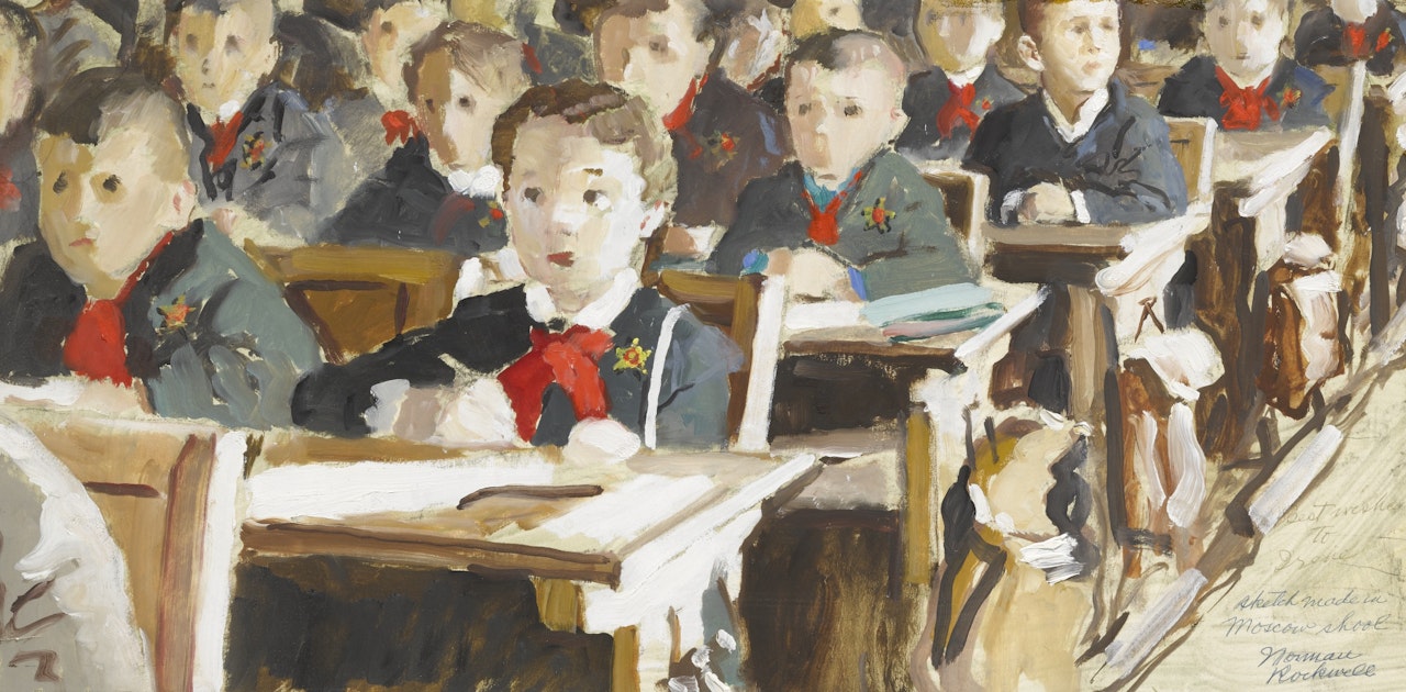 STUDY FOR EDUCATION by Norman Rockwell