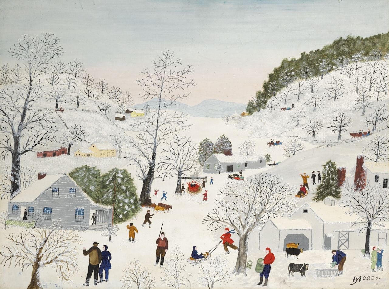 SUGARING TIME by Grandma Moses
