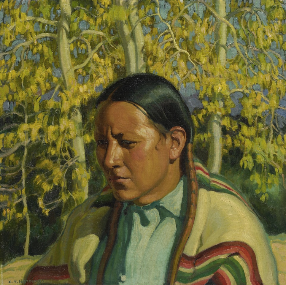 UNTITLED (PORTRAIT OF FRANK SAMORA) by Ernest Martin Hennings