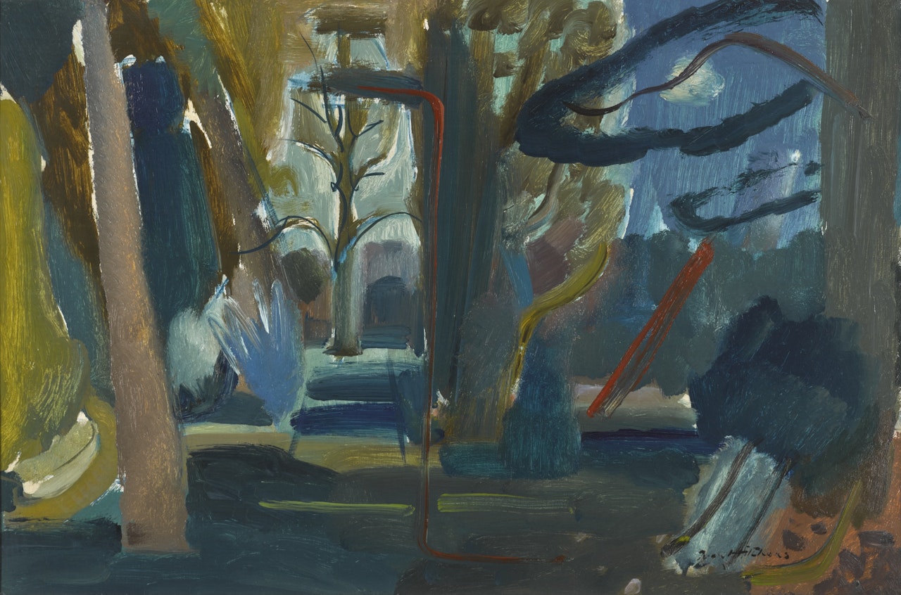 SPRING LANDSCAPE AT MOATLANDS by Ivon Hitchens