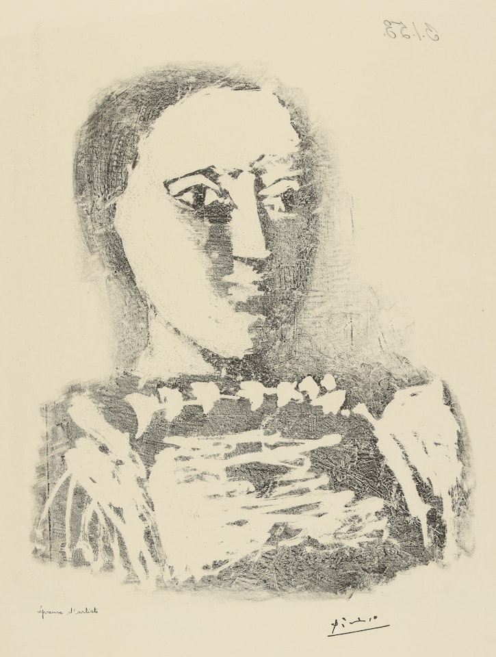 LE CHANDAIL BRODÉ (B. 729; M. 231) by Pablo Picasso