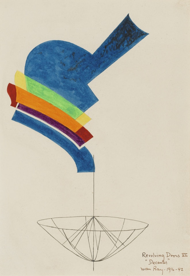 REVOLVING DOORS VI: DECANTER by Man Ray