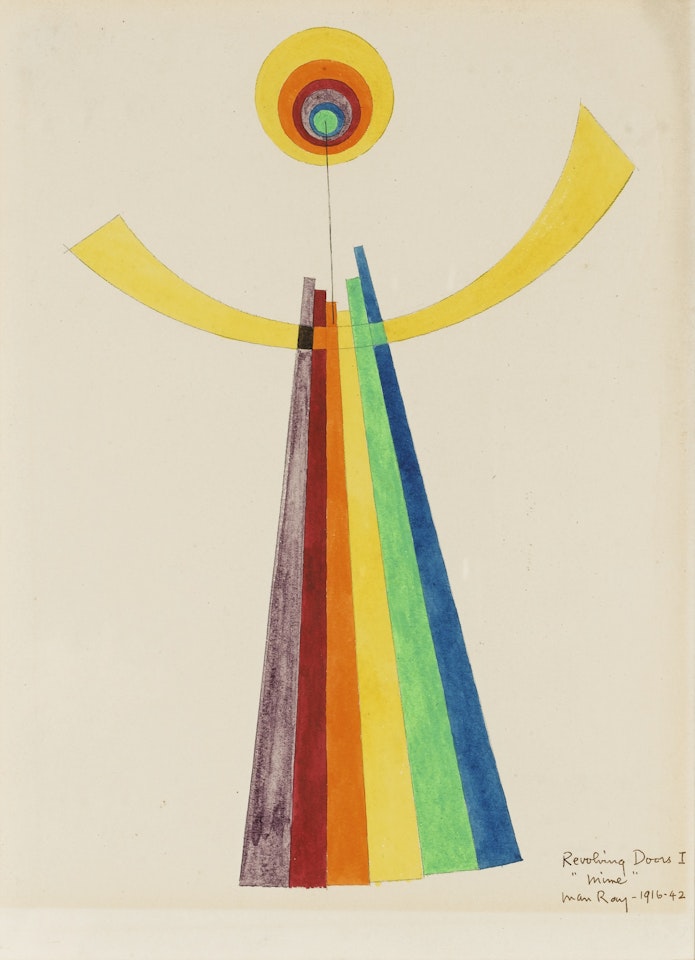 REVOLVING DOORS I: MIME by Man Ray